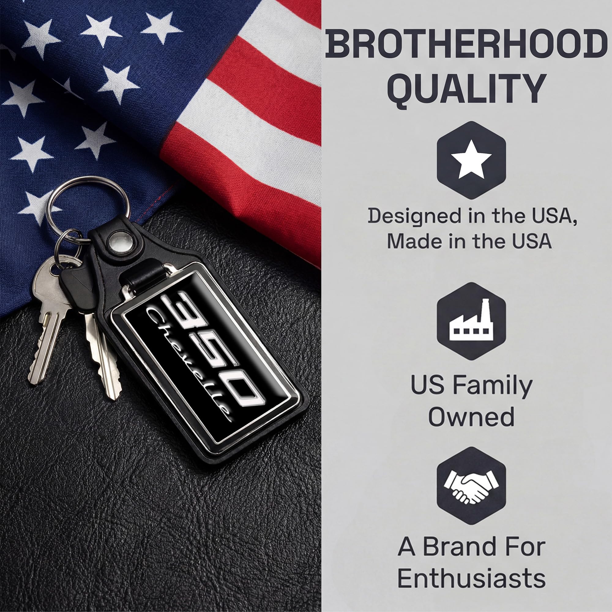 Brotherhood Car Key Chain for Chevelle - Classic Models Keychain for Men and Women Gift Key Ring - Image 7