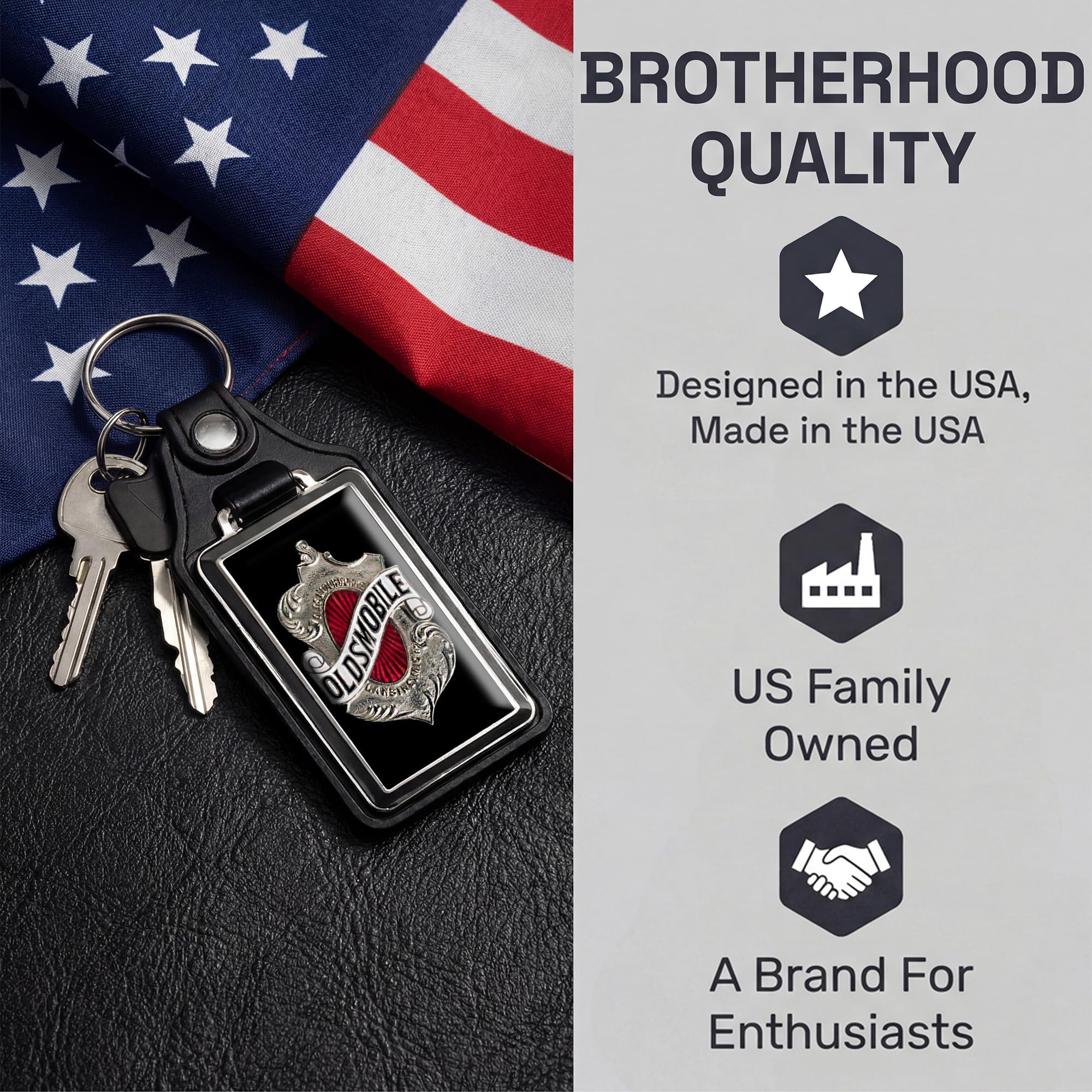 Brotherhood Car Key Chain for Cutlass - Classic Models Keychain for Men and Women Gift Key Ring - Image 7