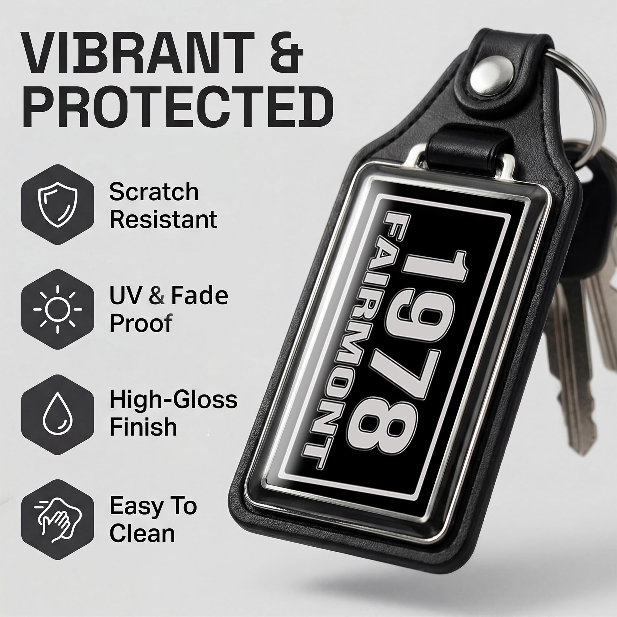 Brotherhood Car Key Chain for Fairmont - Classic Models Keychain for Men and Women Gift Key Ring - Image 4