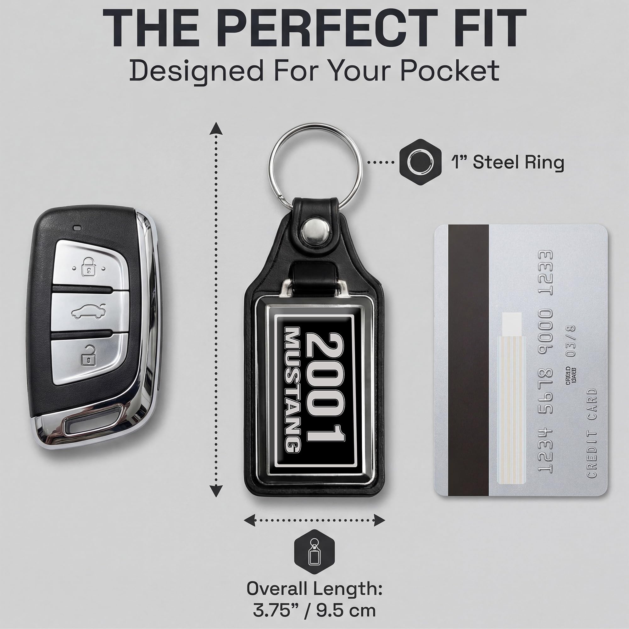 Brotherhood Car Key Chain for Mustang - Classic Models Keychain for Men and Women Gift Key Ring - Image 4