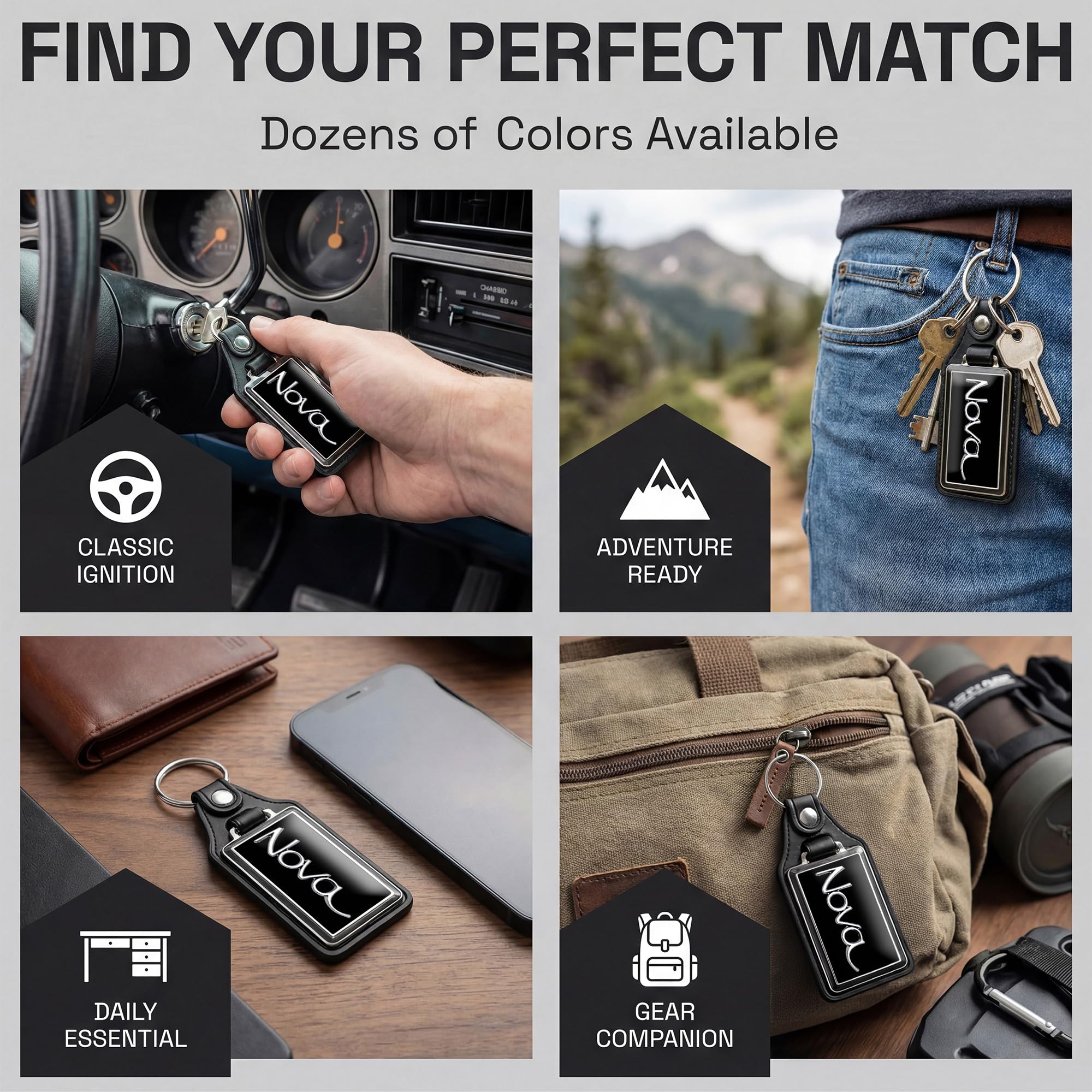Brotherhood Car Key Chain for Nova - Classic Models Keychain for Men and Women Gift Key Ring - Image 6