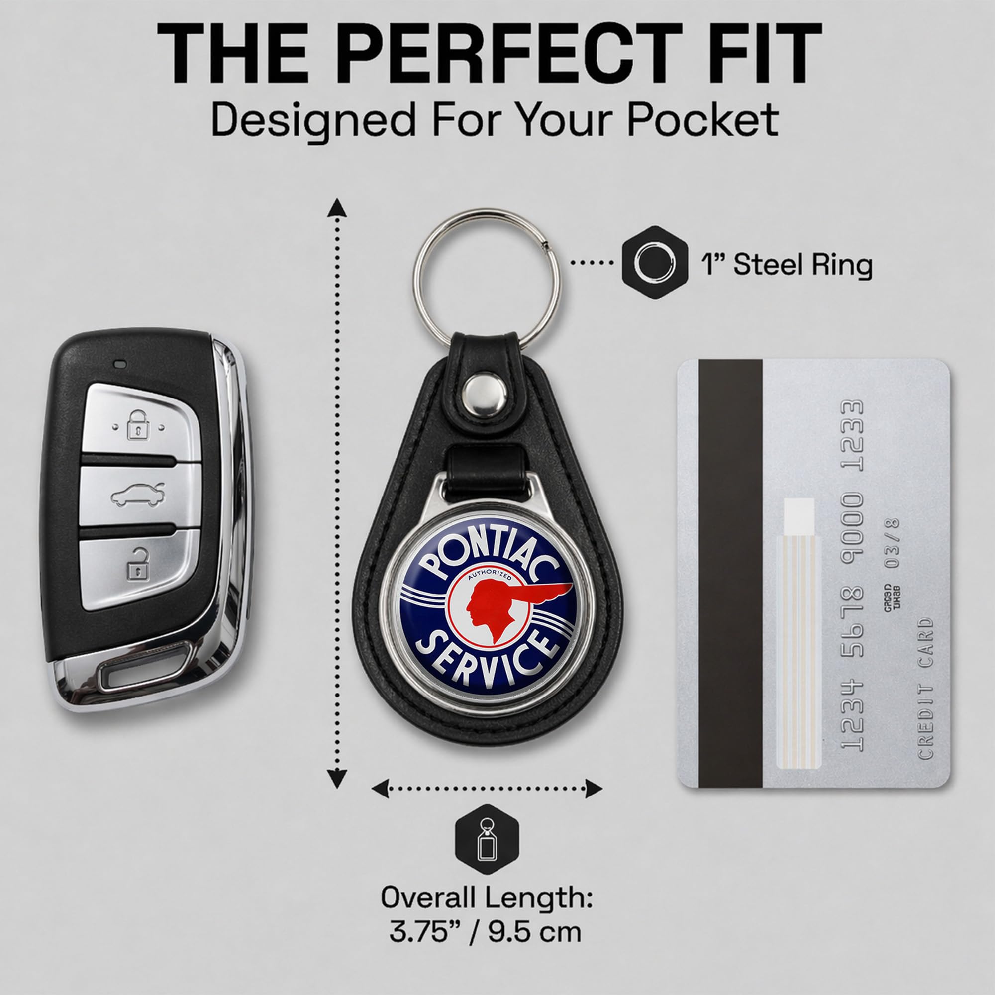 Brotherhood Car Key Chain for Pontiac - Classic Models Keychain for Men and Women Gift Key Ring - Image 4
