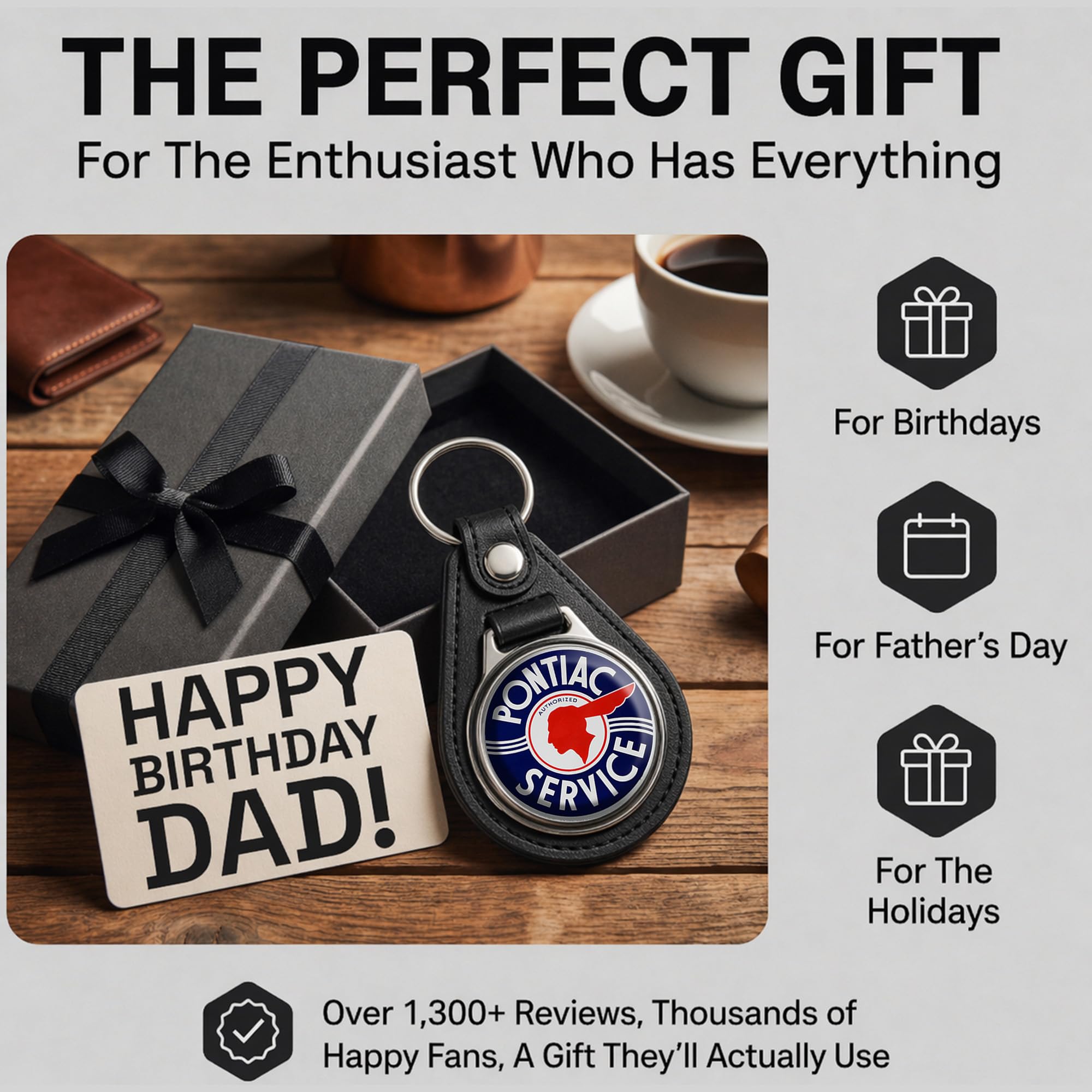 Brotherhood Car Key Chain for Pontiac - Classic Models Keychain for Men and Women Gift Key Ring - Image 5