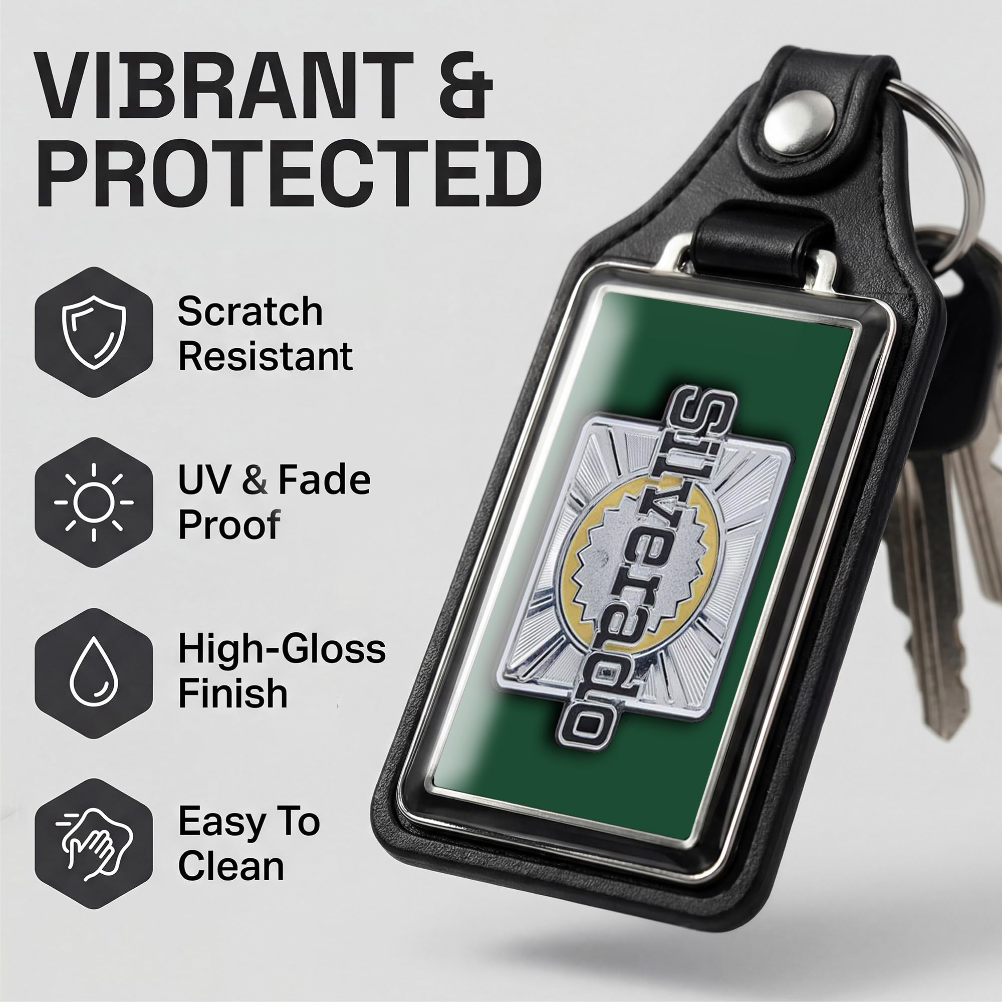 Brotherhood Car Key Chain for Silverado - Classic Models Keychain for Men and Women Gift Key Ring - Image 4