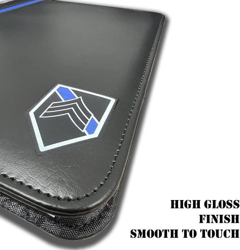 Thin Blue Line Police Sergeant Memo Pad Holder - Padfolio Sergeant's Prayer Print American Flag Magnet and Decals - Image 3