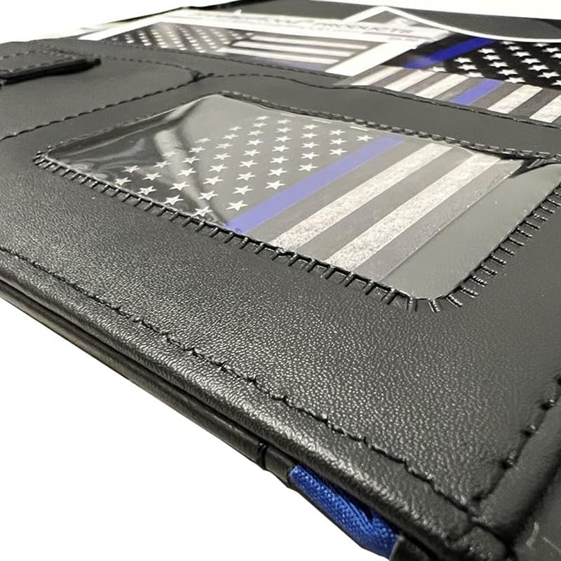 Thin Blue Line Police Sergeant Memo Pad Holder - Padfolio Sergeant's Prayer Print American Flag Magnet and Decals - Image 6